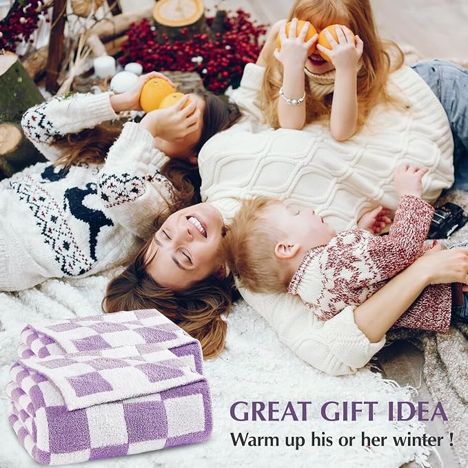 WRENSONGE Checkered Throw Blanket, Travel Lightweight Bed Blanket - Image 7