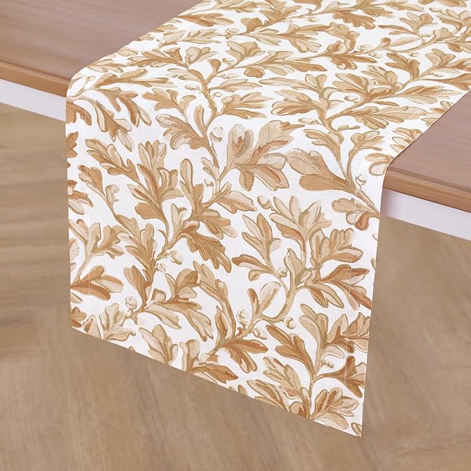 Solino Home 100% Pure Linen Fall Table Runner 72 Inches Long - Image 2