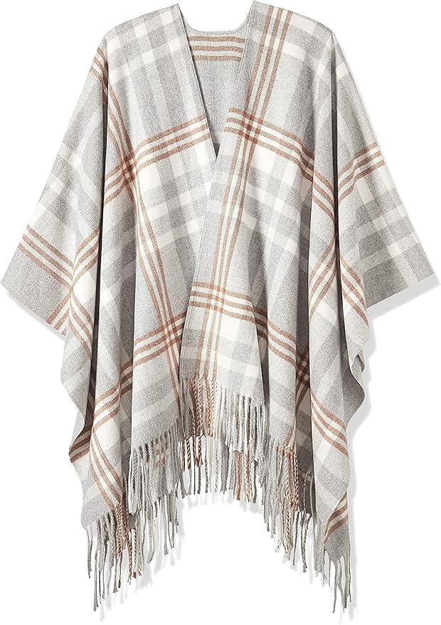 Breezy Lane Women's Shawl Wraps Warm Poncho Ruana Wrap Cardigan - Image 3