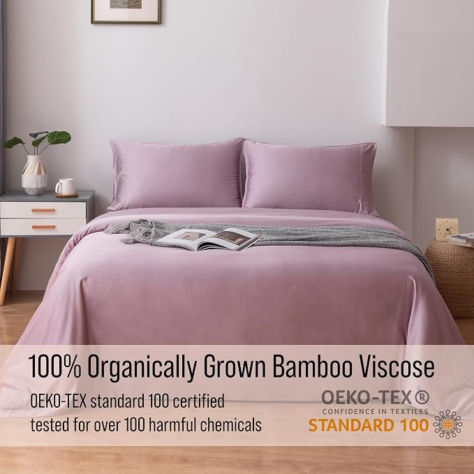 Bella Coterie Luxury Bamboo Viscose King Size Sheet Set | 100% Organically - Image 4