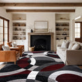 Rugshop Contemporary Abstract Circles Perfect by Rugshop