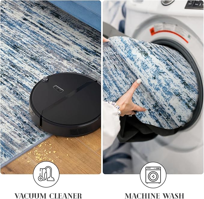 Modern Abstract Runner Rug 2x12 - Image 6