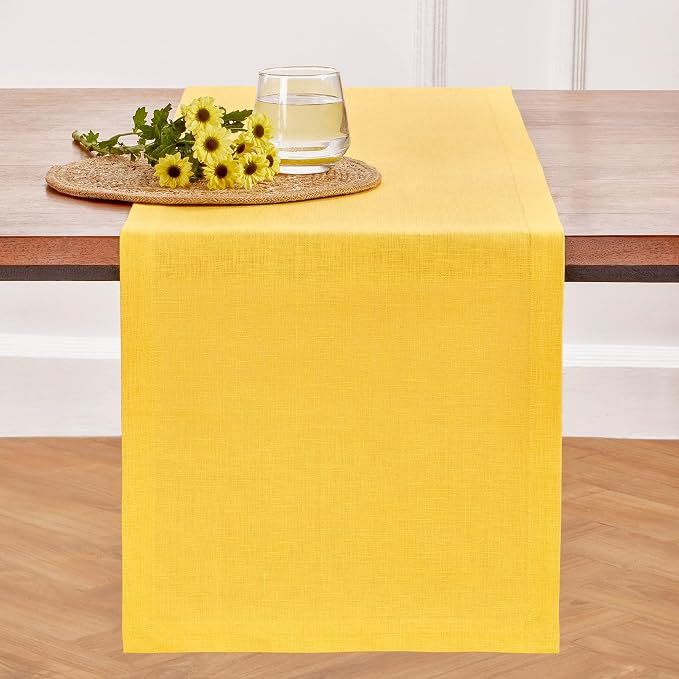 Solino Home Linen Table Runner 48 Inches - Image 2