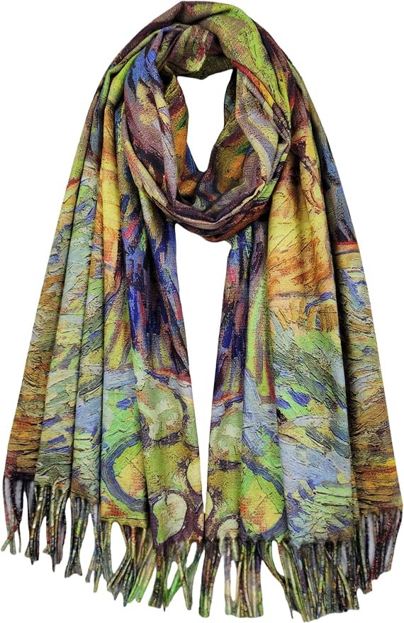 VENVSBEE Reversible Scarf Soft Large Shawl Wrap Blanket Double Sided Art Print by VENVSBEE