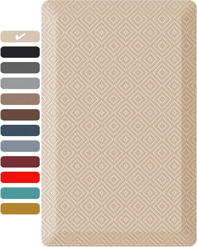 Ophanie Kitchen Mats for Floor, 3/4 inch Thick, 20x32 Anti Fatigue Christmas by Ophanie