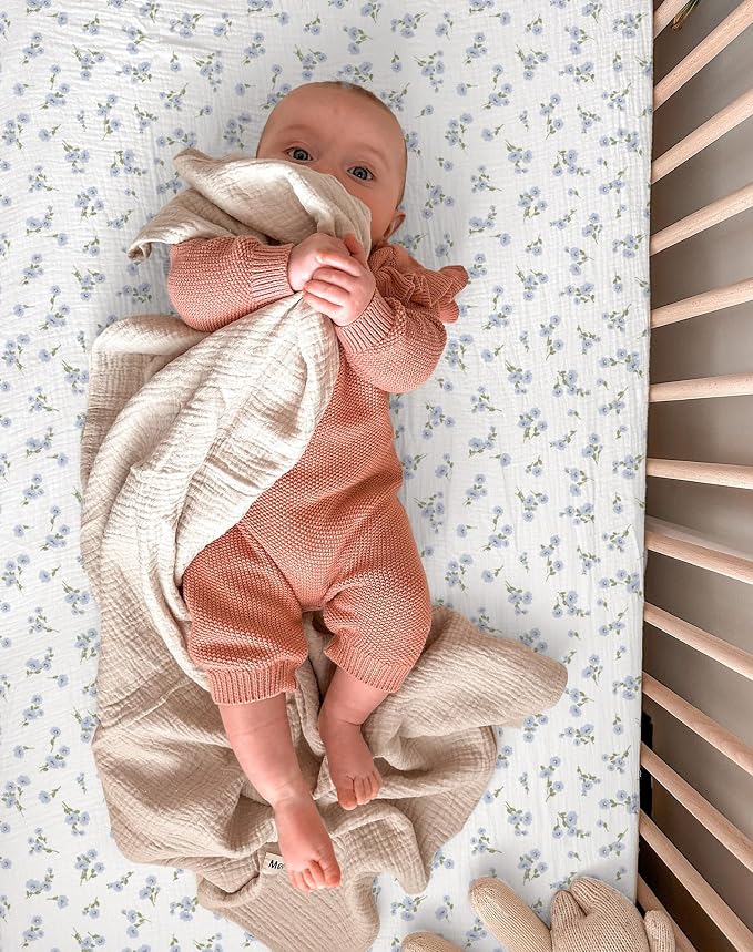 Bassinet Sheet for Baby Boy and Girl 2 Pack, Fitted Sheets for Rectangle - Image 6