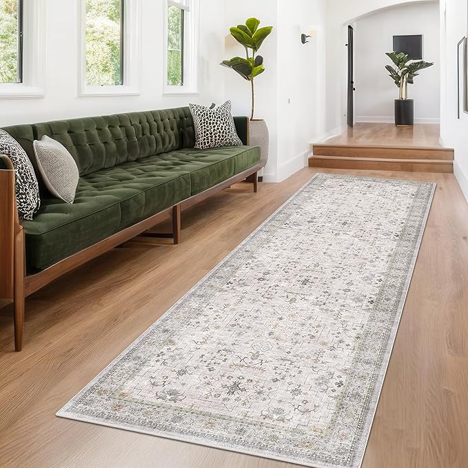 Floral 3x8 Wide Hallway Runner - Image 6