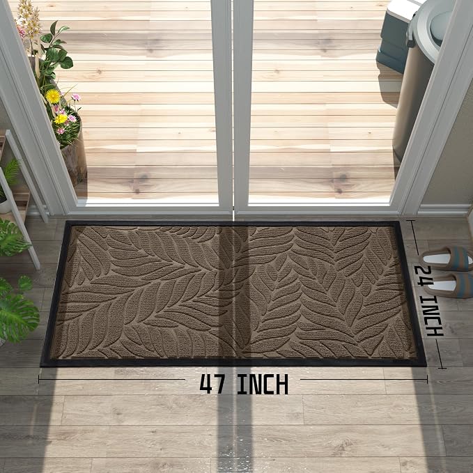Yimobra 47x24 Large Door Mat Outdoor Indoor, All-Season Waterproof Door Mat - Image 2