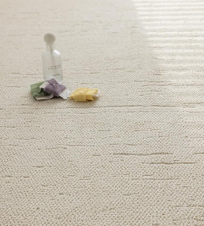 jxgzyy Beige Area Rug 5x7, 0.36'' Thick Low Pile Textured Rug, Modern Aesthetic - Image 8