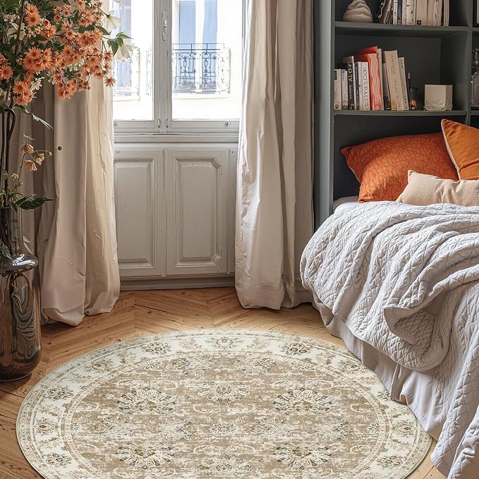 jinchan Fiora Round Rug 6ft Area Rug - Image 2