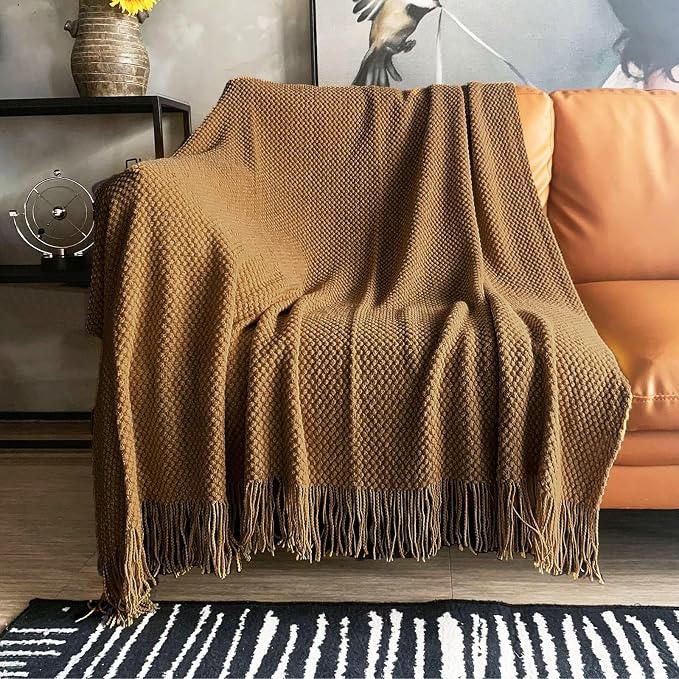LOMAO Knitted Throw Blanket - Image 2