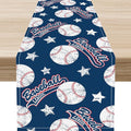 Baseball Table Runner, Seasonal Baseball Sports Themed Birthday Party Decor by Unknown