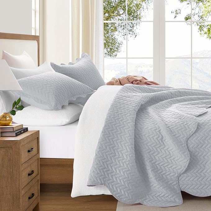 IR Imperial Rooms 8 Pack California King Quilt Bedding Set - Image 6