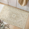 SERISSA Boho Rugs for Entryway, 2x3 Beige Entryway Rug Non-Slip Washable Small by SERISSAHomeDecorCollection