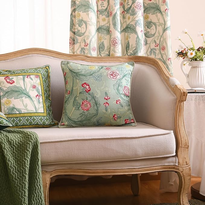 patdrea Designer Pack of 2 Square Throw Pillow Covers, French Vintage Rustic - Image 9