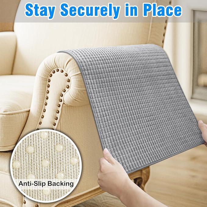 Couch Arm Covers, Sofa Arm Covers, Waterproof Armrest Cover - Image 5