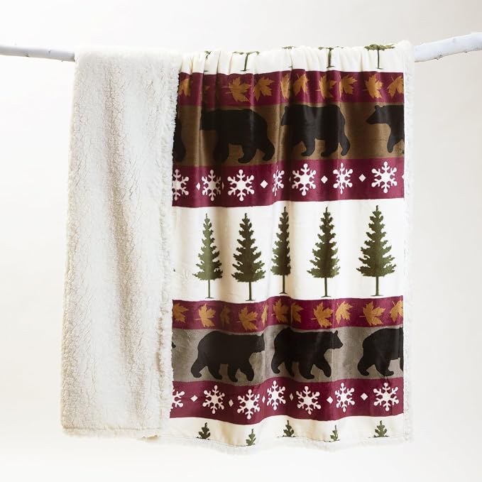 CARSTENS, INC. Ultra Premium Super Soft Plush Sherpa Fleece Oversized Throw - Image 3