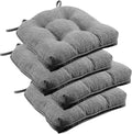 downluxe Indoor Chair Cushions for Dining Chairs, Tufted Overstuffed Textured by Downluxe