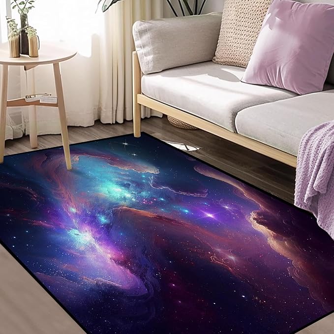 Galaxy Area Rug Bedroom Living Room - Image 6