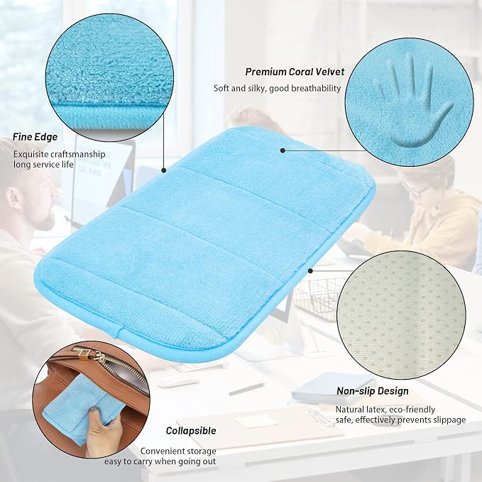 2 Sets Upgraded Computer Wrist Elbow Pad, Flexible Memory Foam Arm Wrist Rest - Image 3