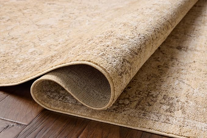 Loloi Chris Loves Julia Palma Collection PLM-10 Wheat/Bark 2'-7" x 12'-0" - Image 4