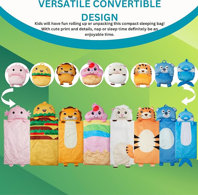 Kid's Nap Buddies Character Preschool Nap Mat, Toddler Sleeping Bag - Image 5