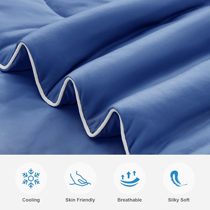 EASELAND Cooling Comforter Queen, Cold Touch Fabric Absorbs Body Heat, - Image 2