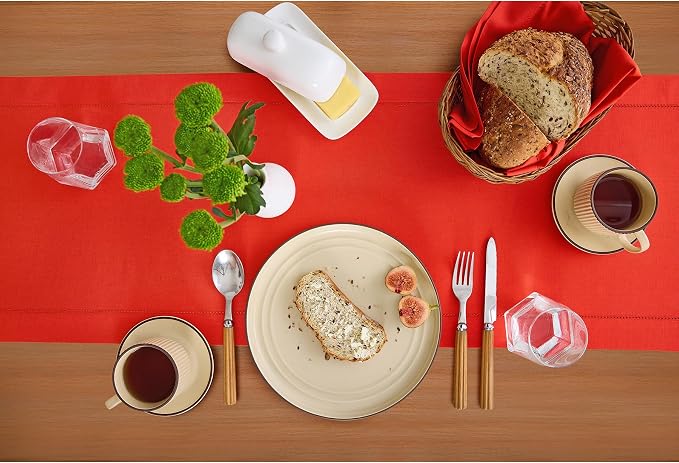 Solino Home Cotton Linen Table Runner 60 Inches - Image 3