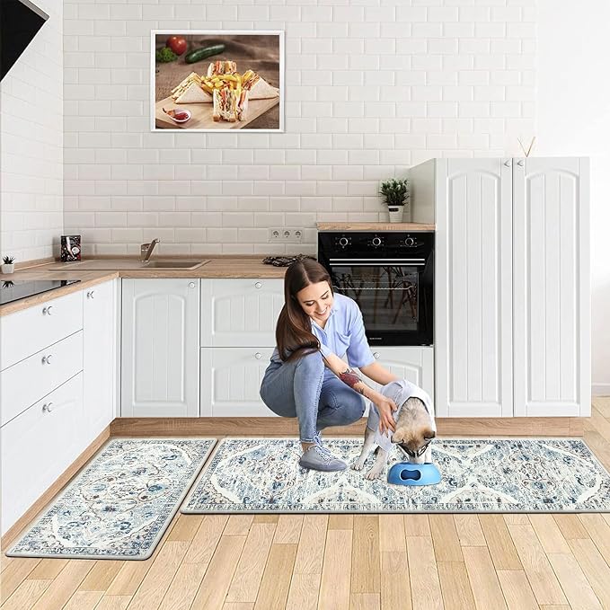 Ileading Anti Fatigue Kitchen Rugs Sets of 2 Cushioned Kitchen Mats - Image 7