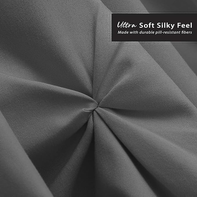Nestl Grey Bed Skirt Twin Size, Pinch Pleat Twin Bed Skirt, Hotel Quality Grey - Image 5