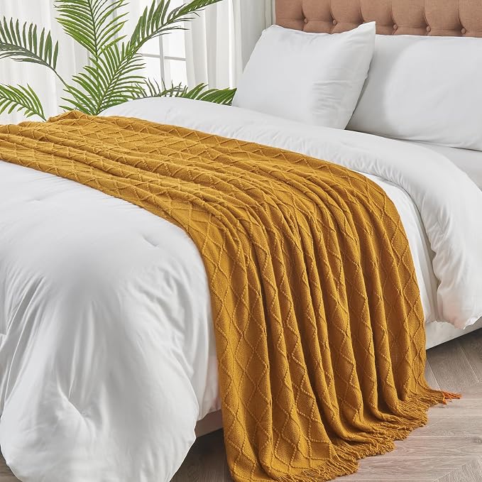 inhand Knitted Fall Throw Blanket - Image 4