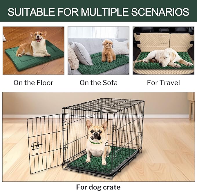 Washable Dog Bed Plush Orthopedic Outdoor Crate Mat - Image 2