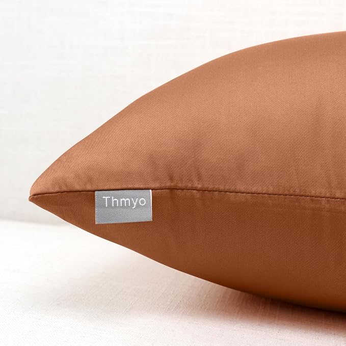 Thmyo 4-Pack 100% Cotton Comfortable Solid Decorative Throw Pillow Case - Image 8