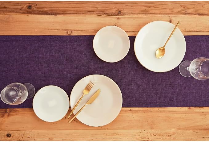 Solino Home Linen Table Runner 144 Inches Long - Image 3