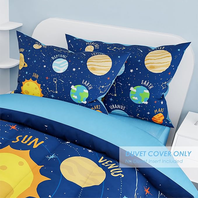 SANDJEST Solar System Duvet Cover Sets Twin Size - Image 5