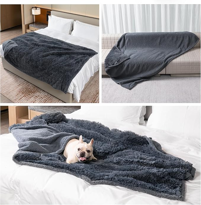 Waterproof Pets Blankets for Dogs Calming Cat Blanket for Bed Couch Sofa Cover - Image 2