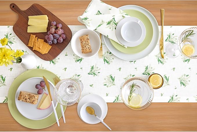 Solino Home Lily Floral Print Table Runner 90 Inches Long - Image 3