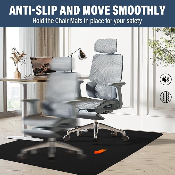 Office Chair mat for Hardwood Floor, Under Desk Mat, Computer Chair mat for - Image 3