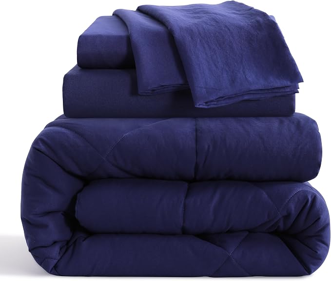 NTBAY Twin Comforter Set with Sheets, 5 Pieces Soft and Breathable Bedding Set - Image 2