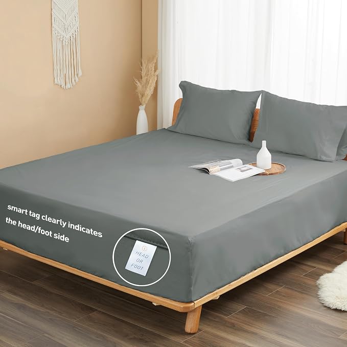 Sunflower Full Fitted Sheet, 1-Piece Extra Deep Pocket Fitted Bottom Sheet 22" - Image 7