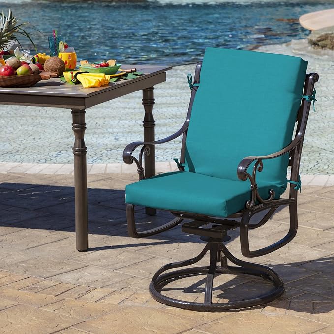 Arden Outdoor Dining Chair Cushion, 20 in x 20 in, Weather-Proof, Rain-Proof - Image 2