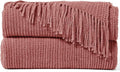 inhand Coral Pink Throw Blanket by inhand