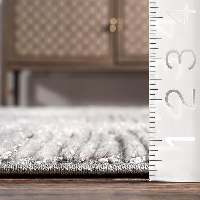 nuLOOM Kerry Light Grey, Soft and Cozy, High Traffic, Stain Resistant, Easy - Image 2