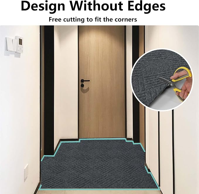 jxgzyy Commercial Hallway Runner Rugs 3'11" x 9'10", Non-Slip Indoor Outdoor - Image 9