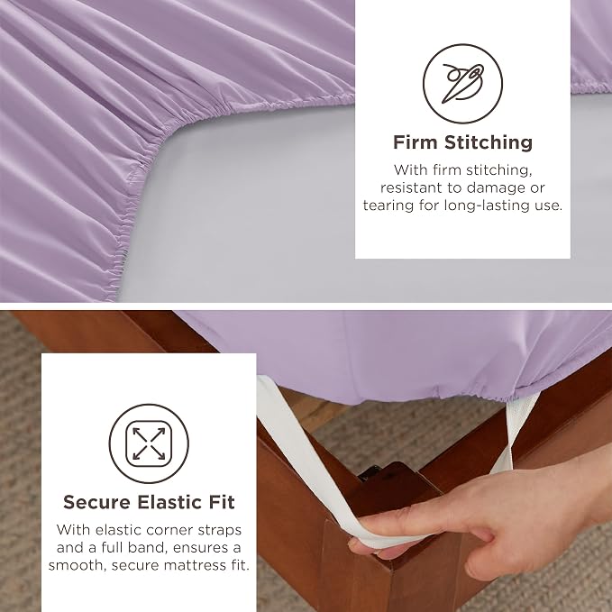 Bedsure Deep Pocket Twin Sheets Set - Image 4