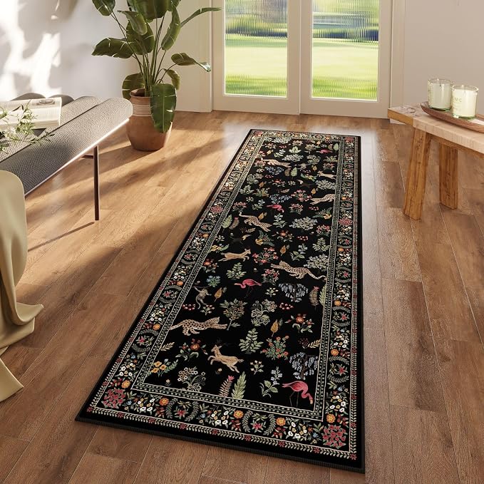 Rugcomf Runner Rug for Kitchen Rug Non Slip 2'6''x8' Washable Rugs - Image 3