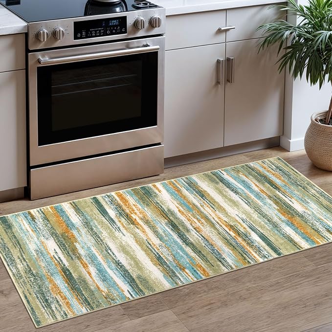 Modern Abstract Runner Rug 2x5 by lansny