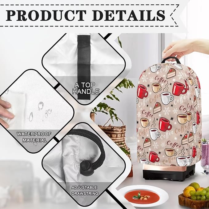 Coffee Cake Coffee Machine Dust Cover Mixer Hood Cover Blender Covers - Image 5