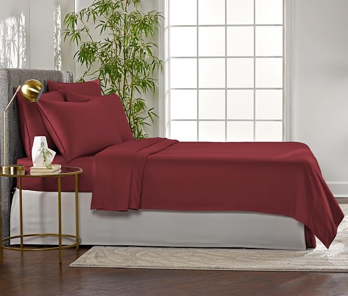 Pure Bamboo Queen Sheets, Genuine 100% Organic Viscose Derived from Bamboo Bed - Image 4