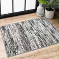 2x3 Modern Abstract Rug for Entryway, Washable Non-Slip Kitchen Rugs, Low-Pile by SiiloomRug